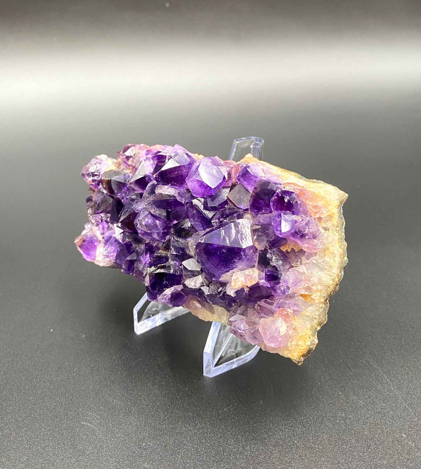 Follow Your Intuition: "Trust" Amethyst Druzy Plate