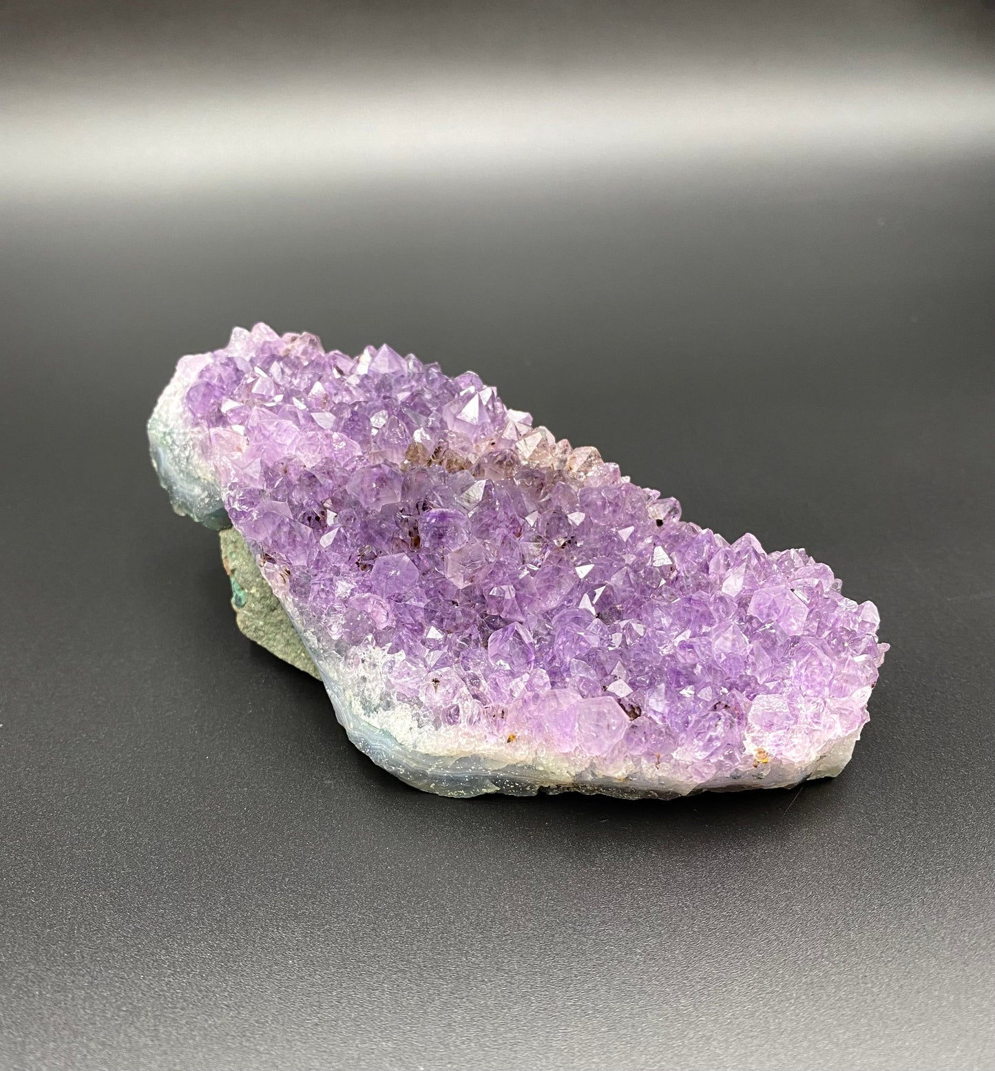Follow Your Intuition: "Take the Next Right Step" Amethyst Druzy Plate