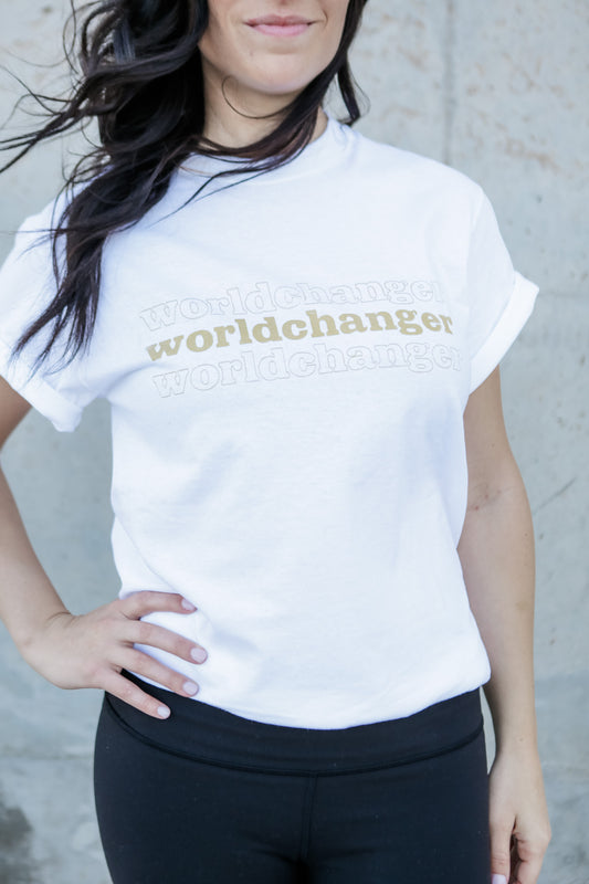 Worldchanger Unisex T-Shirt (gold)